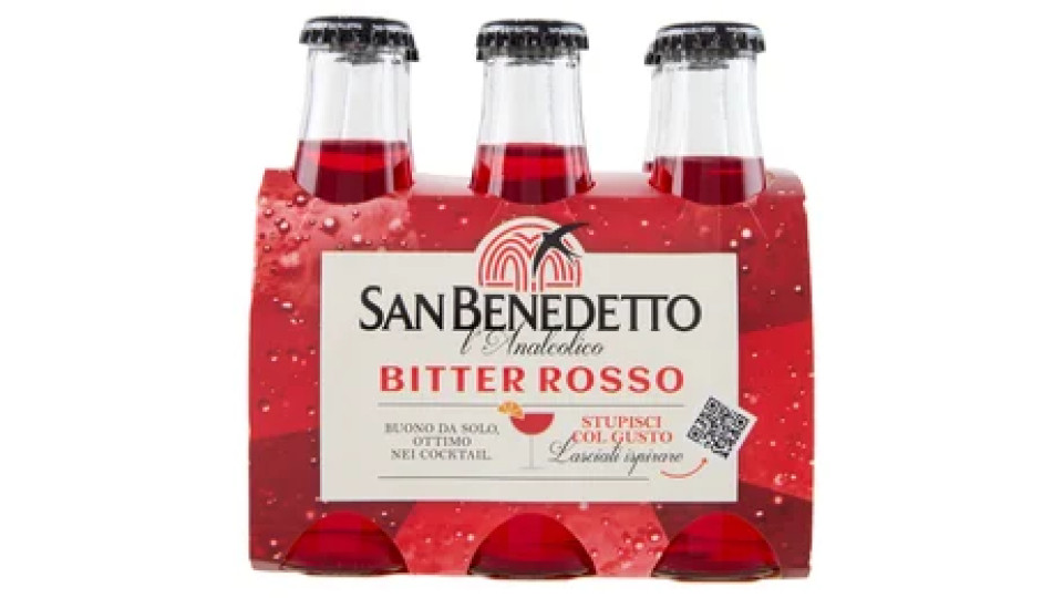 San Benedetto l'Analcolico Bitter Rosso 6 x 10 cl