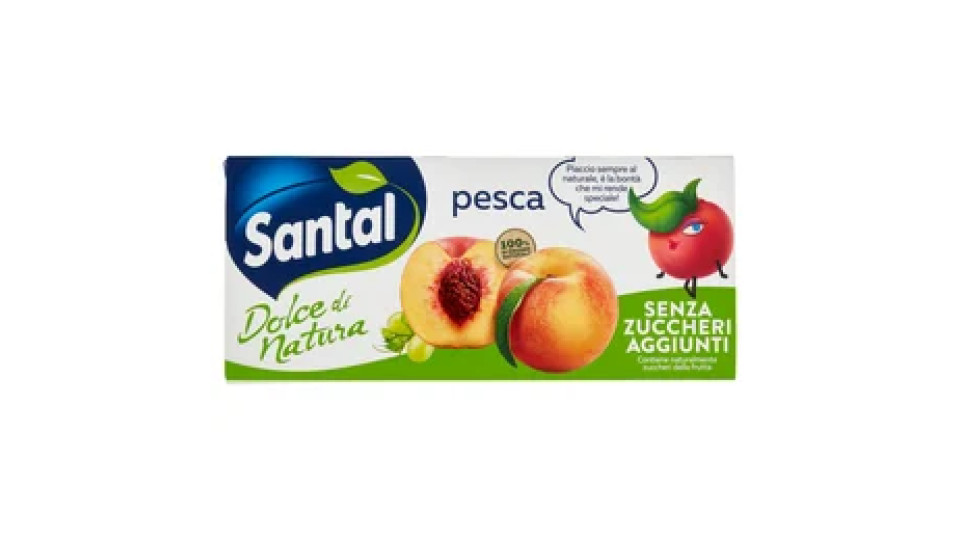 Santàl Dolce di Natura pesca Senza Zuccheri Aggiunti 3 x 200 ml