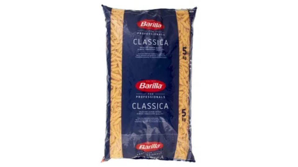 Barilla for Professionals Mezze penne rigate n°70 Pasta classica corta Catering Food Service 5 kg