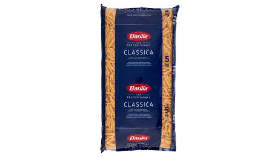 Barilla for Professionals Penne Rigate n°73 Pasta Classica Corta Catering Foodservice 5 kg