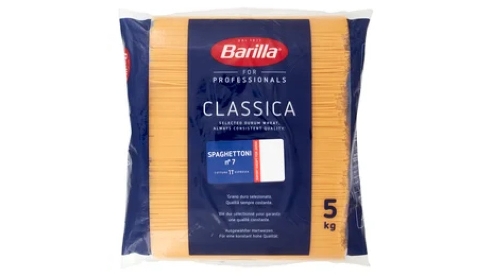 Barilla for Professionals Spaghettoni n°7 Pasta Classica Lunga Catering Foodservice 5 kg