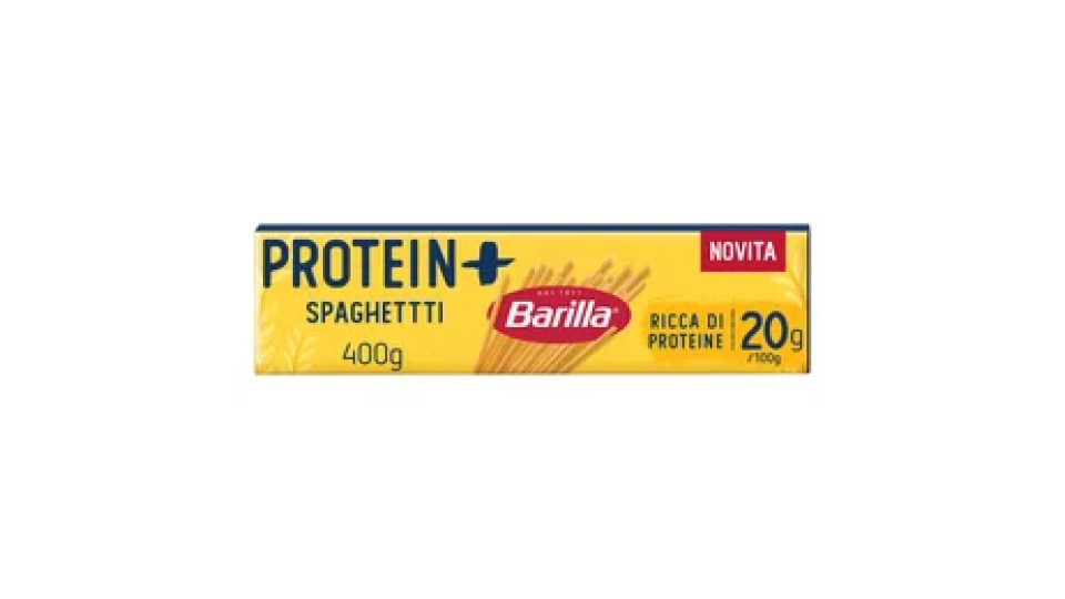 Barilla Protein+ Spaghetti, Pasta Ricca di Proteine di Origine Vegetale, 400 g