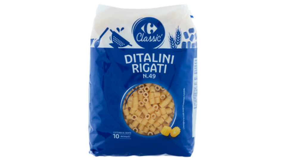 Carrefour Classic Ditalini Rigati N.49 500 g