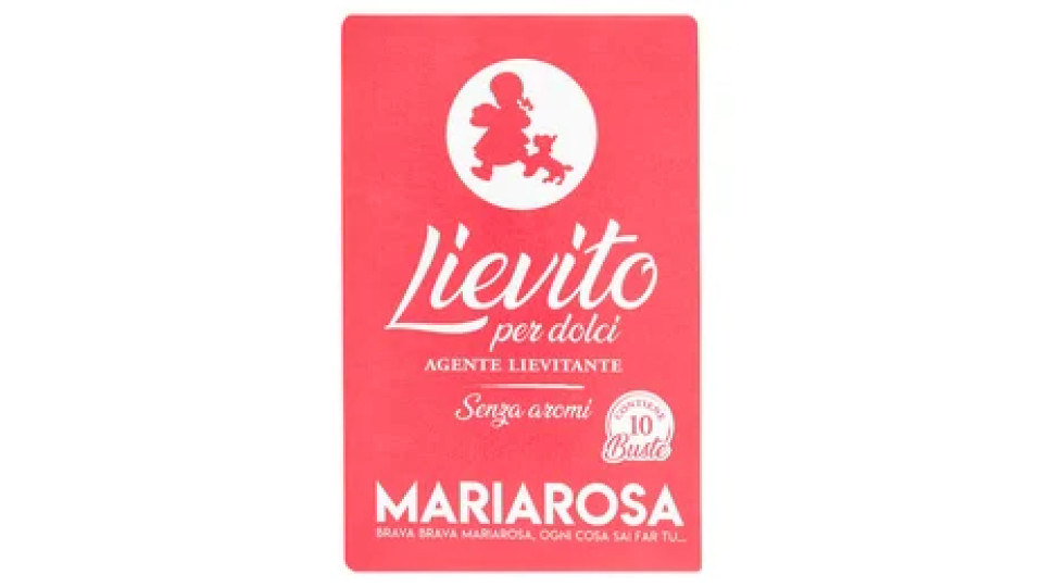 Mariarosa Lievito per dolci Agente Lievitante 10 x 16 g
