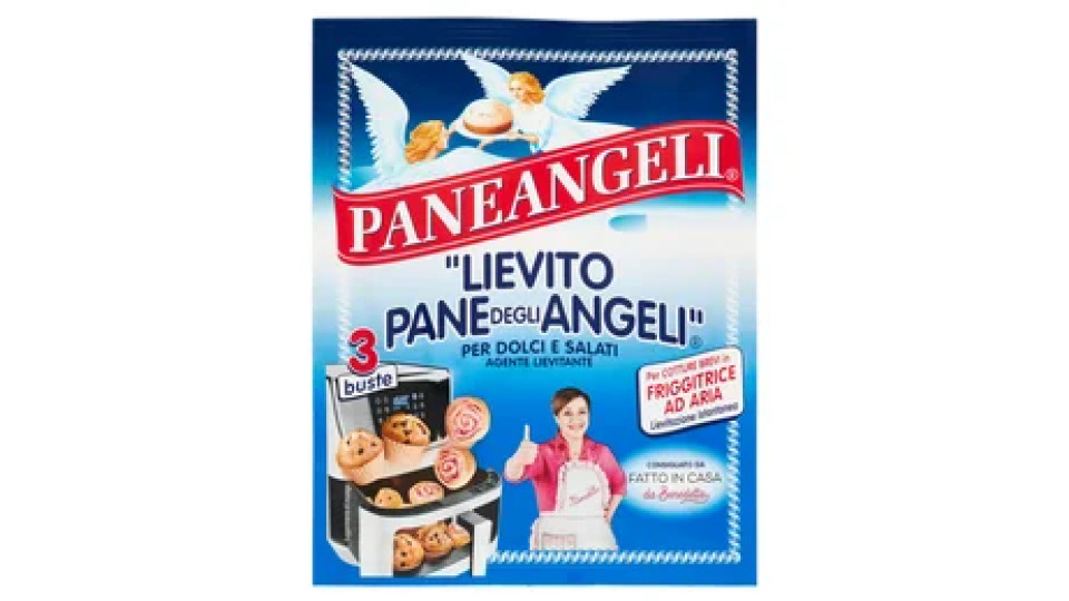 PANEANGELI "Lievito Pane degli Angeli" per Cotture Brevi in Friggitrice ad Aria 3 x 13 g