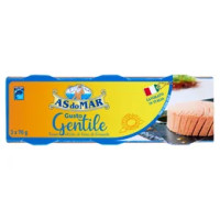 Asdomar Gusto Gentile Tonno all'olio di Semi di Girasole 3 x 70 g