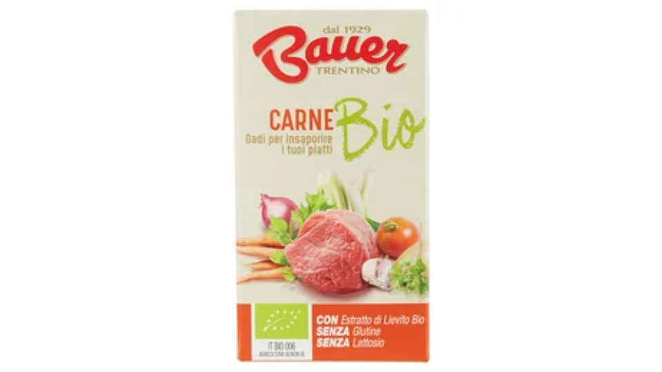 Bauer Carne Bio Dadi per insaporire i tuoi piatti 6 x 10 g