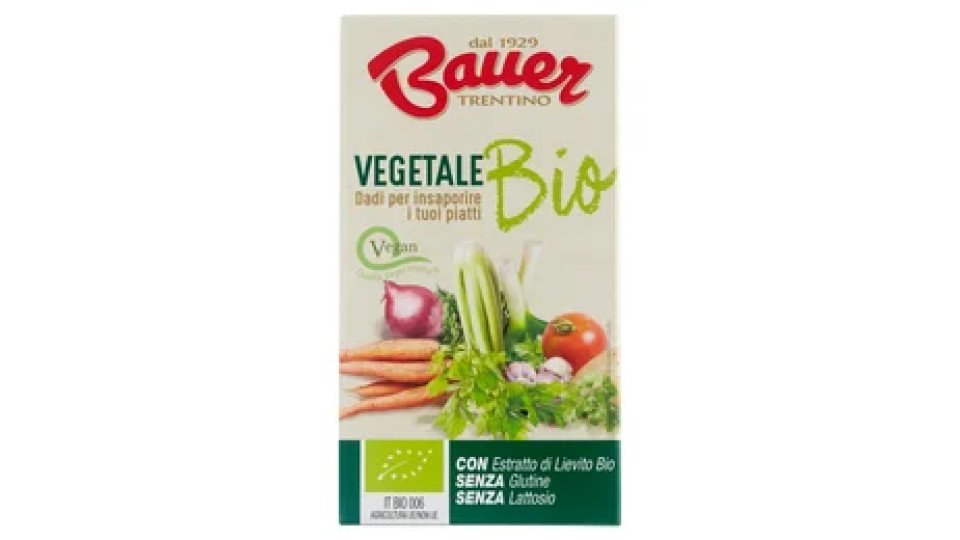 Bauer Vegetale Bio Dadi per insaporire i tuoi piatti 6 x 10 g