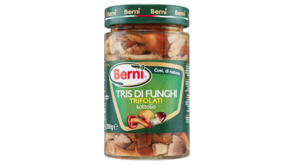 Berni Tris di funghi trifolati sottolio 290 g