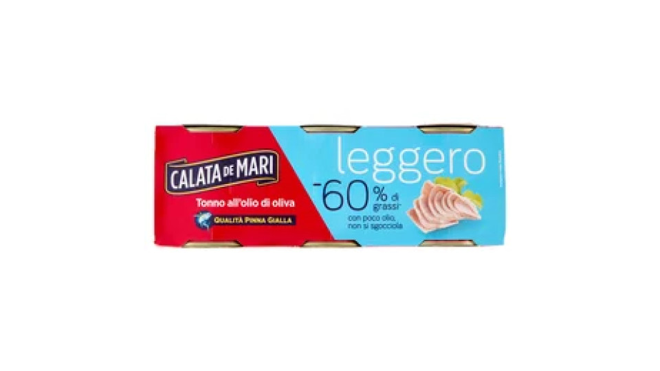 Calata de Mari leggero Tonno all'olio di oliva 6 x 60 g