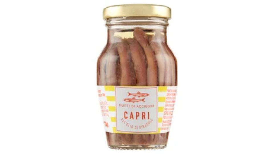 Capri Filetti di Acciughe all'Olio di Girasole 140 g