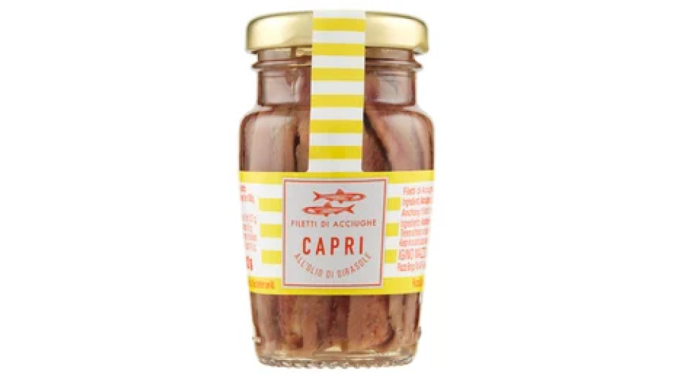 Capri Filetti di Acciughe all'Olio di Girasole 80 g