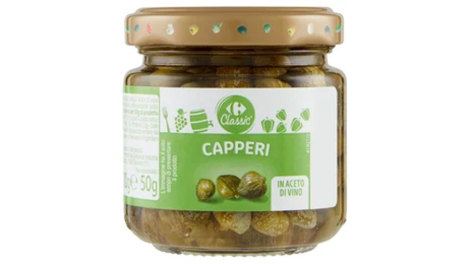 Carrefour Classic Capperi in Aceto di Vino 100 g
