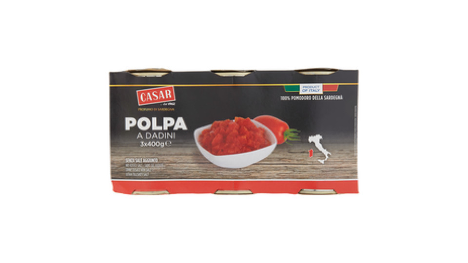 Casar Polpa a Dadini 3 x 400 g