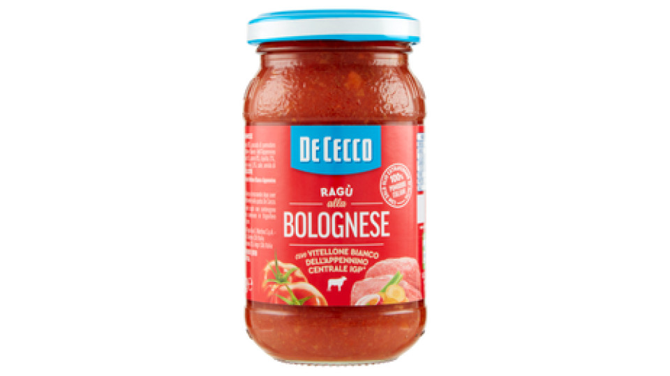 De Cecco Ragù alla Bolognese con Vitellone Bianco dell'Appennino Centrale IGP* 190 g