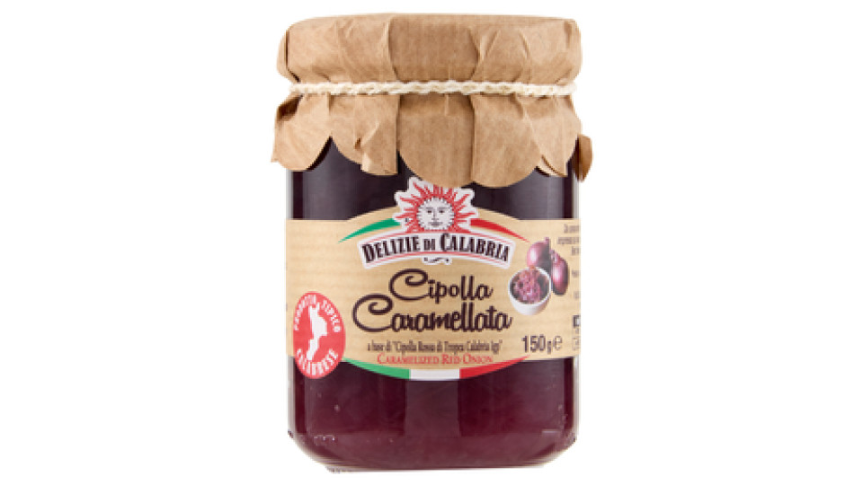 Delizie di Calabria Cipolla Caramellata a base di "Cipolla Rossa di Tropea Calabria IGP" 150 g