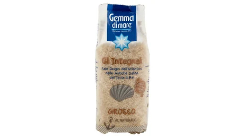 Gemma di mare Gli Integrali Sale Grigio dell'Atlantico Grosso al Naturale 1000 g