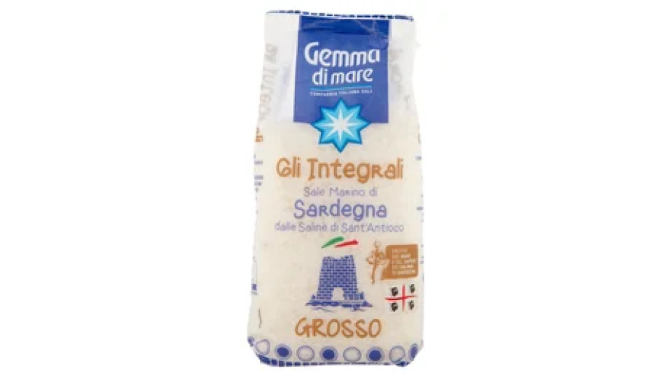 Gemma di mare Gli Integrali Sale Marino di Sardegna dalle Saline di Sant'Antioco Grosso 1000 g