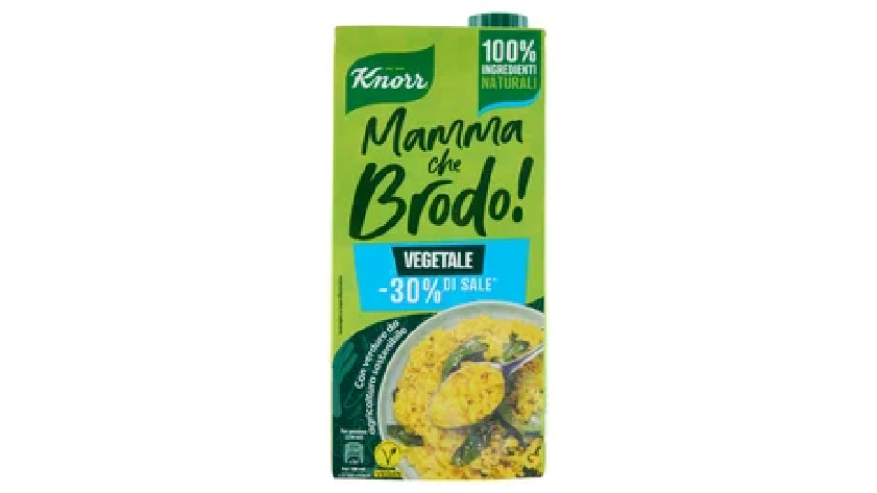 Knorr Mamma che Brodo! Vegetale -30% di Sale^ 1 l