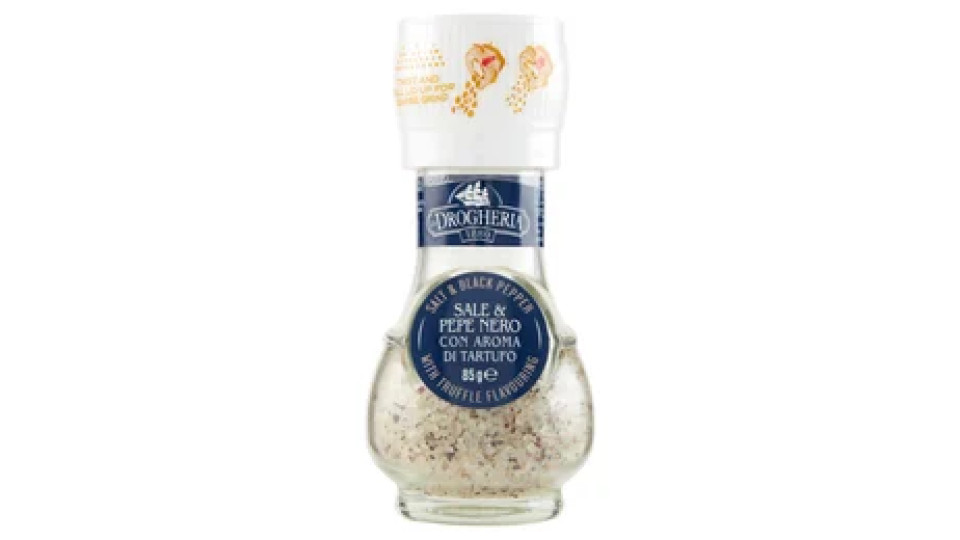 La Drogheria 1880 Sale & Pepe Nero con Aroma di Tartufo 85 g