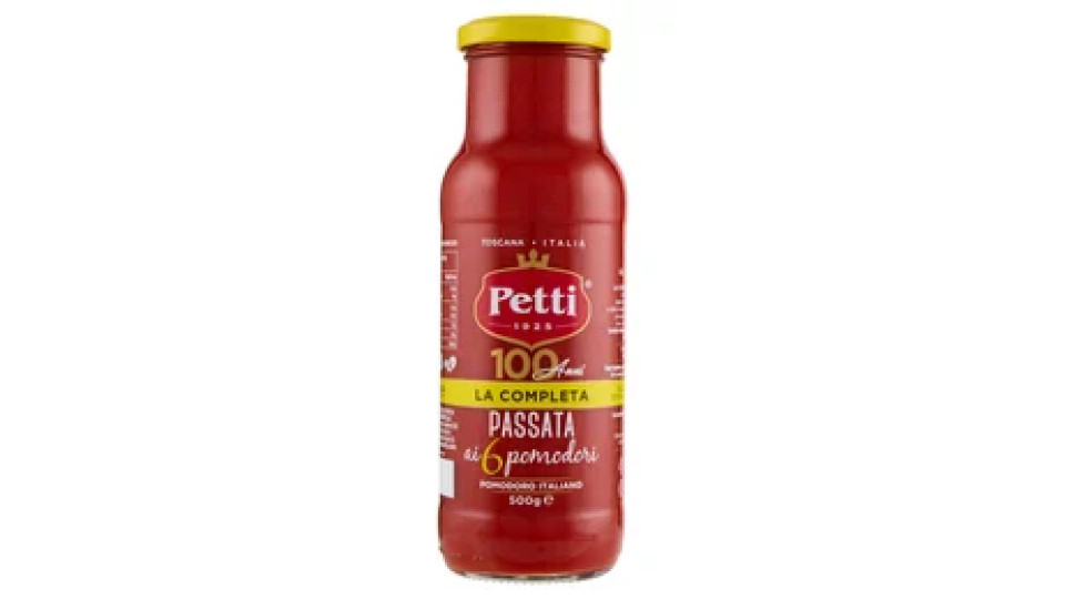 Petti "La Completa" - Passata ai 6 pomodori- Pomodoro Italiano 500 g