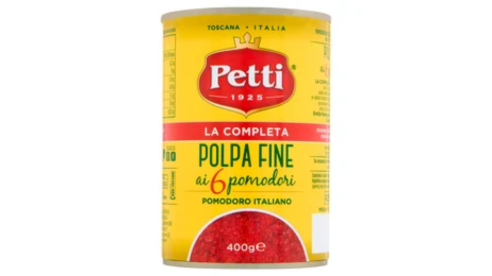 Petti la Completa Polpa Fine ai 6 pomodori Pomodoro Italiano 400g