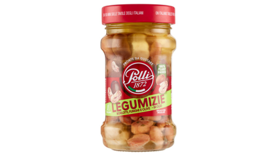 Polli Legumizie Borlotti, Funghi e Olive - in Olio 190 g