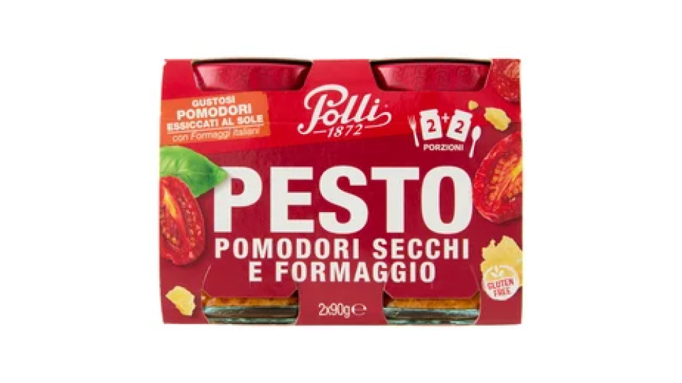 Polli Pesto Pomodori Secchi e Formaggio 2 x 90 g