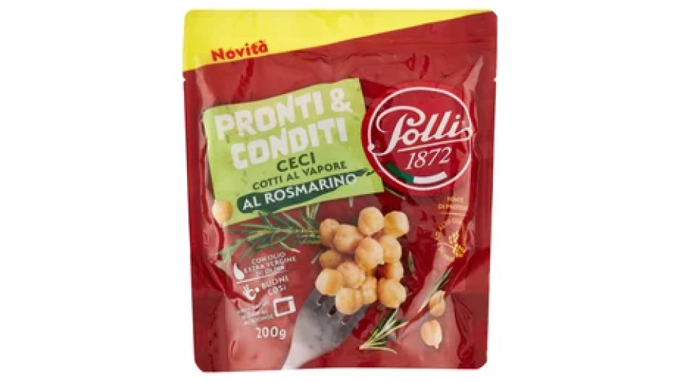 Polli Pronti & Conditi Ceci Cotti al Vapore al Rosmarino 200 g