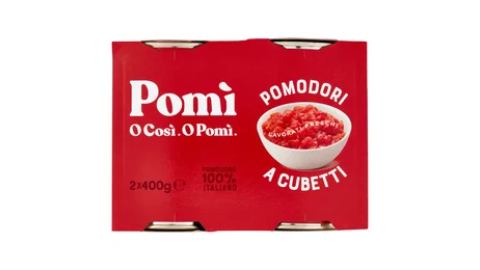 Pomì Pomodori a Cubetti 2 x 400 g