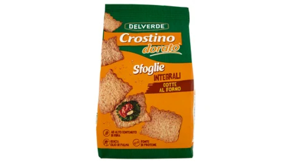 Delverde Crostino dorato Sfoglie Integrali 180 g