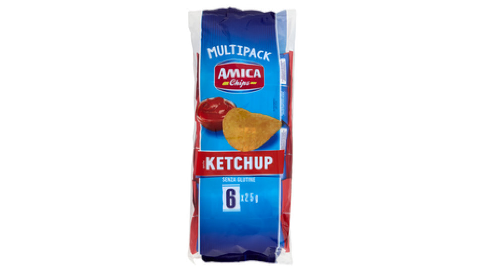 Amica Chips gusto Ketchup 6 x 25 g