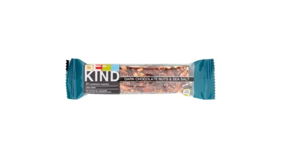 Be-Kind Barretta Cioccolato Fondente, Mandorle e Sale Marino 40 g