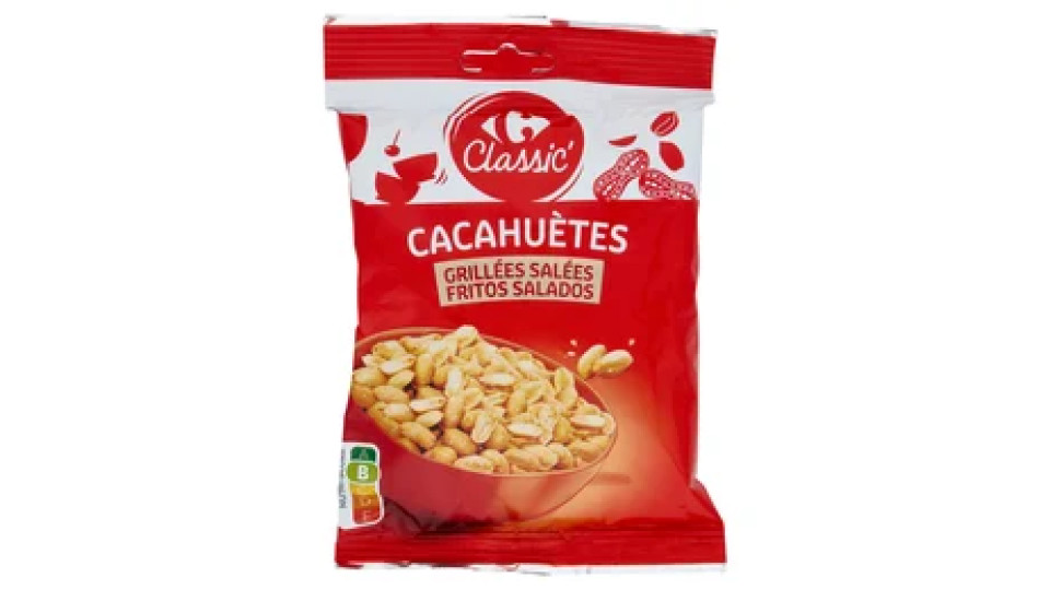 Carrefour Classic Cacahuètes Grillées Salées 250 g