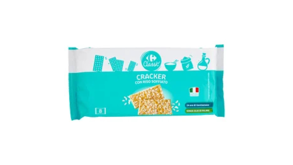 Carrefour Classic Cracker con Riso Soffiato 8 x 37,5 g