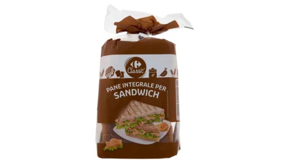 Carrefour Classic Pane Integrale per Sandwich 550 g