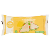 Carrefour Classic Pane per Tramezzini 5 Fette 250 g