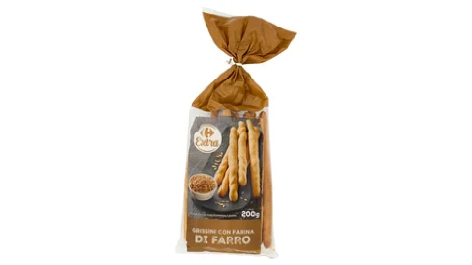 Carrefour Extra Grissini con Farina di Farro con Olio di Oliva 200 g