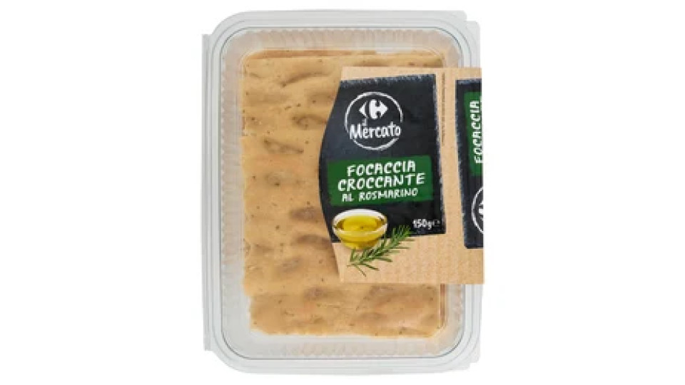 Carrefour il Mercato Focaccia Croccante al Rosmarino 150 g