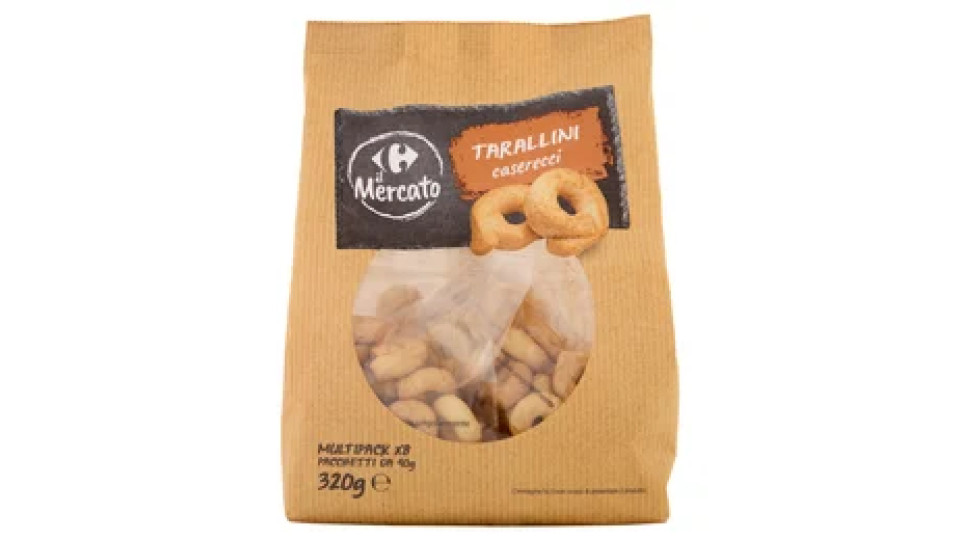 Carrefour il Mercato Tarallini caserecci 8 x 40 g