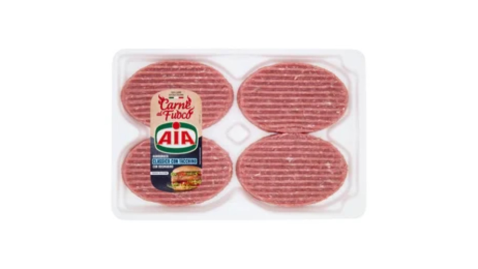 Aia Carne al Fuoco Hamburger Classico con Tacchino con Rosmarino 0,400 kg