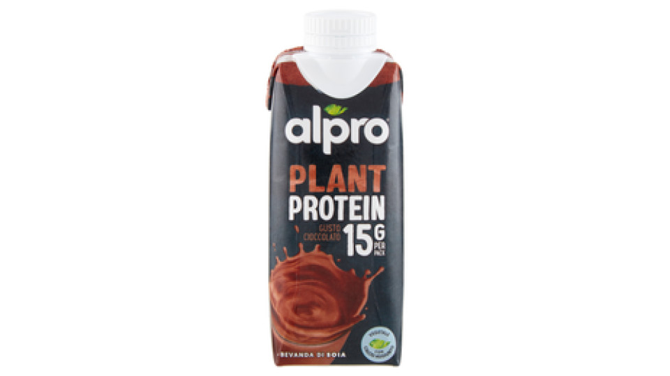 ALPRO 15G Proteine, Bevanda Proteica 100% Vegetale, Gusto Cioccolato, Senza Lattosio, 250 ml