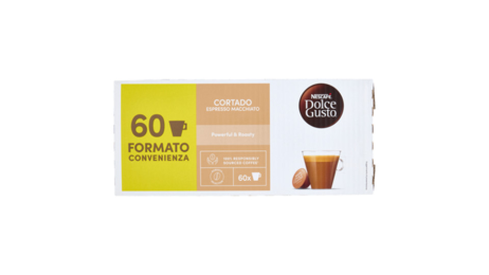 NESCAFÉ DOLCE GUSTO Cortado Espresso Macchiato Caffè 60 Capsule 378g
