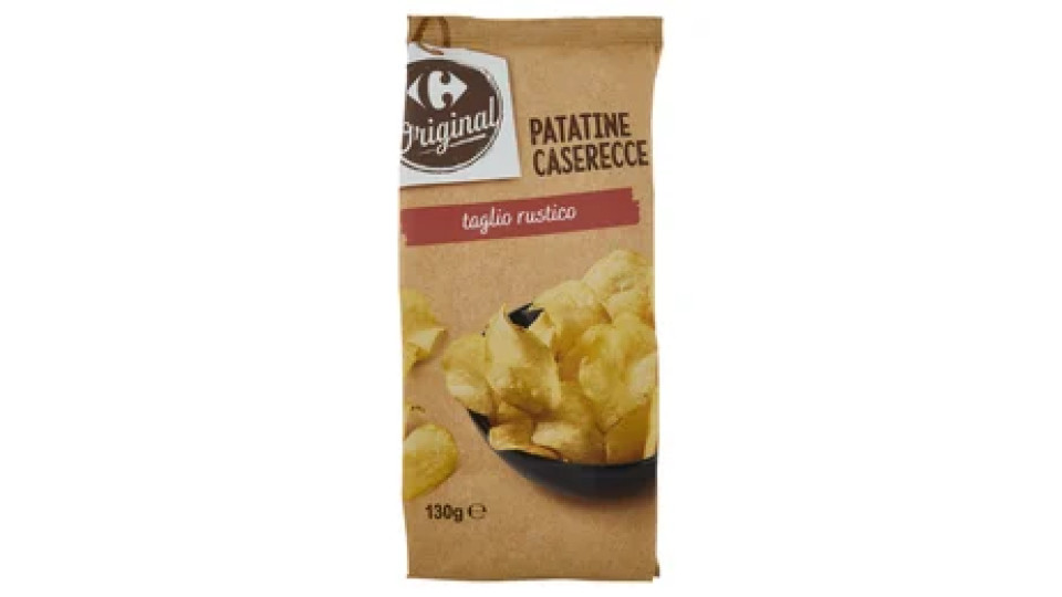 Carrefour Original Patatine Caserecce taglio rustico 130 g