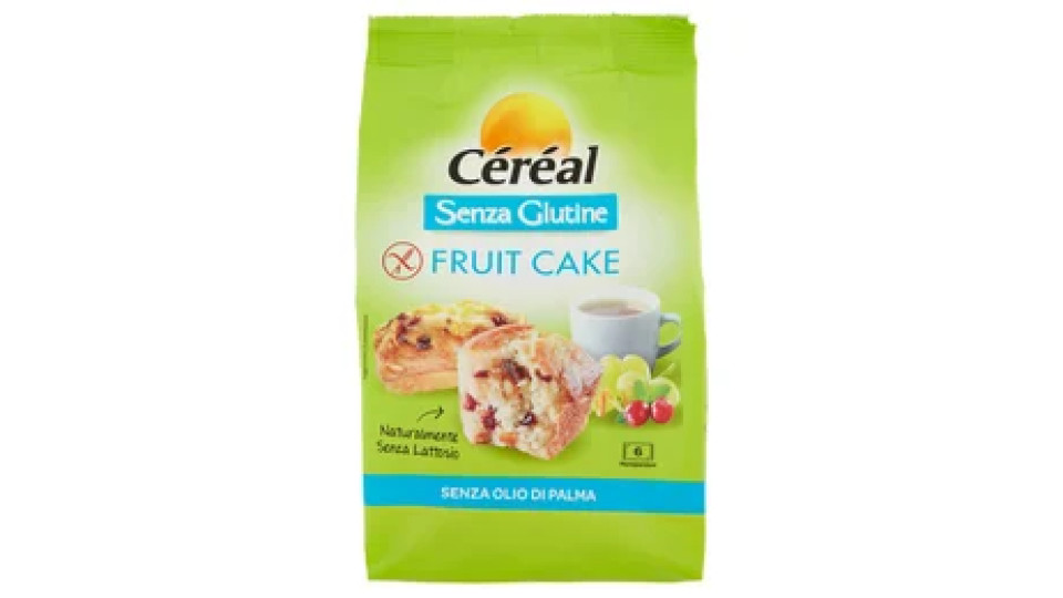 Céréal Senza Glutine Fruit Cake 6 Monoporzioni 200 g
