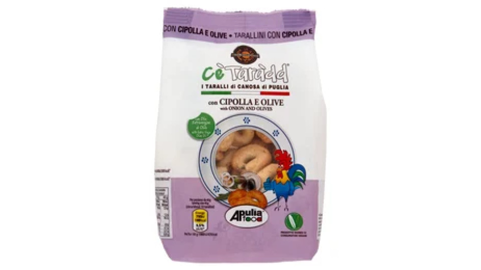 Cè Taràdd i Taralli di Canosa di Puglia con Cipolle e Olive 225 g