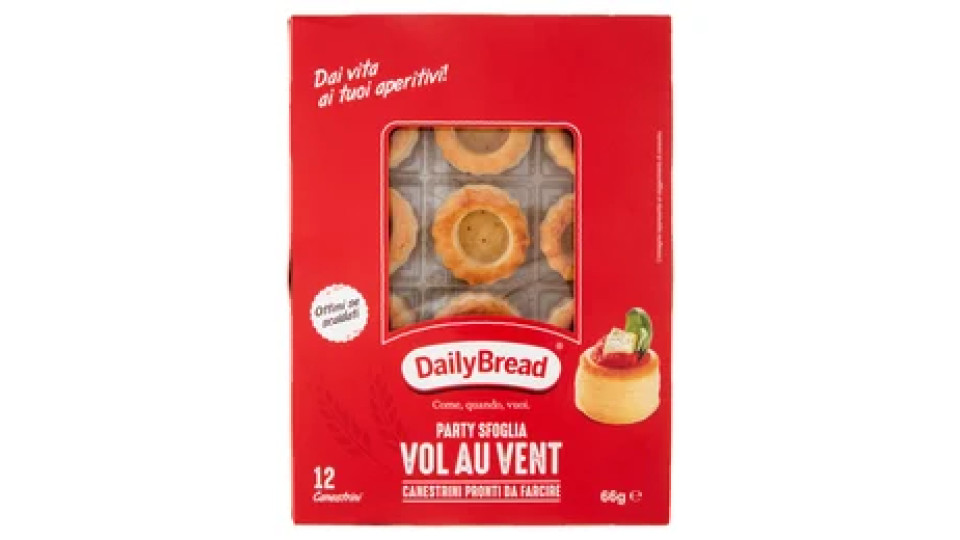 DailyBread Party Sfoglia Vol au Vent 12 Canestrini 66 g