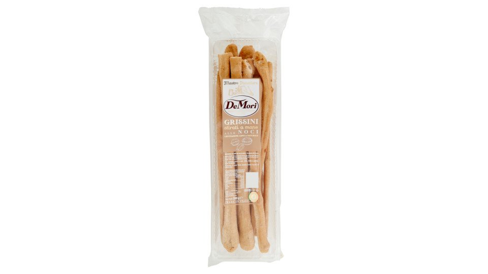 De Mori Grissini stirati a mano alle Noci 200 g