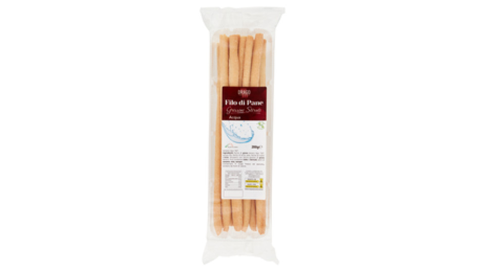 Drago Filo di Pane Grissini Stirati Acqua 200 g