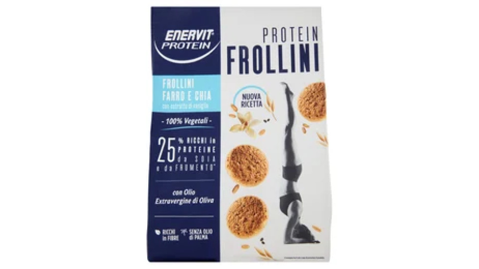 Enervit Protein 100% Vegetali Protein Frollini Farro e Chia 200 g